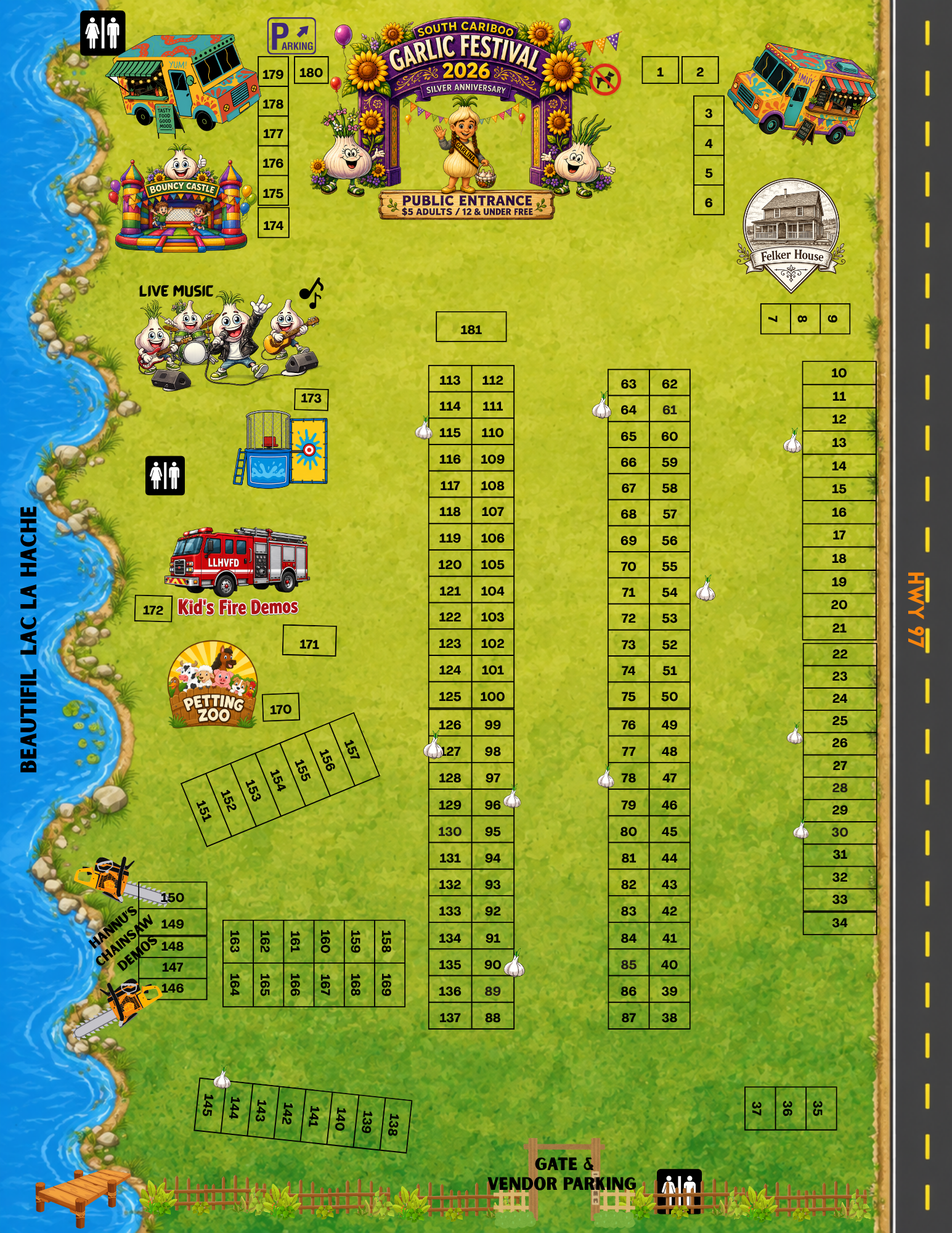 map of the festival grounds