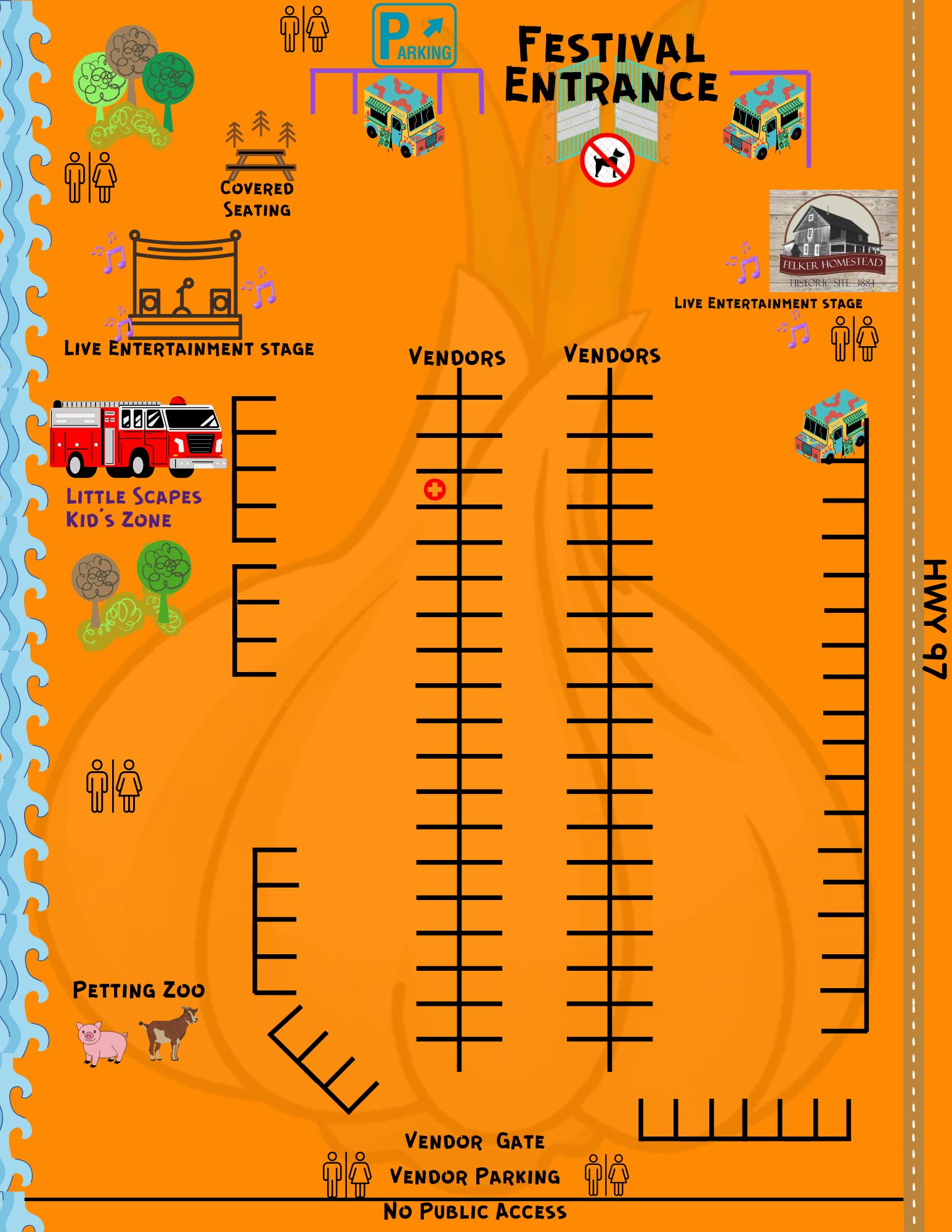 map of the festival grounds