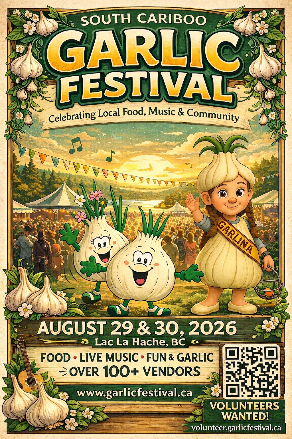 2026 South Cariboo Garlic Festival Poster